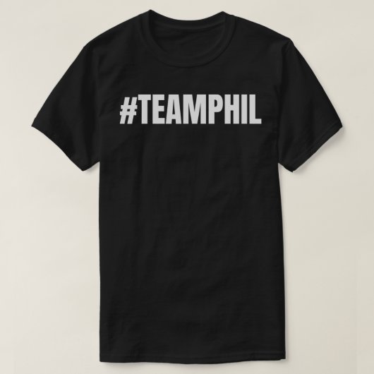 TeamPhilチームフィルおもしろいミーム#teamksi Tシャツ (デザイン正面)