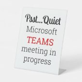 Teams Meeting In Progress 台座サイン (正面)