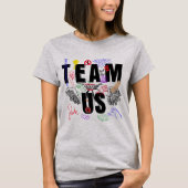 TeamUSのワイシャツ(殴り書きされる) Tシャツ (正面)