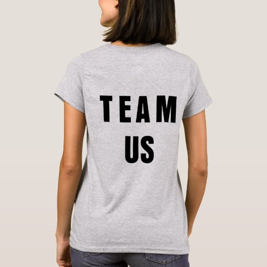 TeamUSのワイシャツ(殴り書きされる) Tシャツ (裏面)