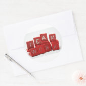 Teamworkスタンプ ラウンドシール (封筒)