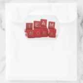 Teamworkスタンプ ラウンドシール (バッグ)