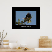 TEAMWORKフォトやる気を起こさせるポスター ポスター (キッチン)