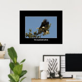 TEAMWORKフォトやる気を起こさせるポスター ポスター (ホームオフィス)