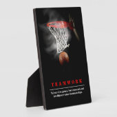 Teamwork Basketball Motivational Inspirational フォトプラーク (側面)