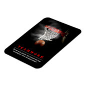 Teamwork Basketball Motivational Inspirational マグネット (左側)