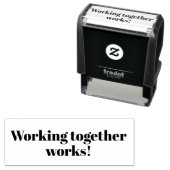 Teamwork gets the job done セルフインキングスタンプ (インサイチュ)