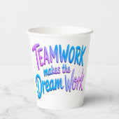Teamwork makes the Dream Work 紙コップ (裏面)