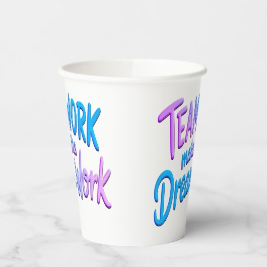 Teamwork makes the Dream Work 紙コップ (左)