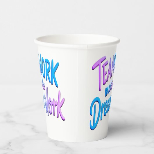 Teamwork makes the Dream Work 紙コップ (右)