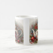 Teapot Birdhouse Cardinal 7 コーヒーマグカップ (中央)