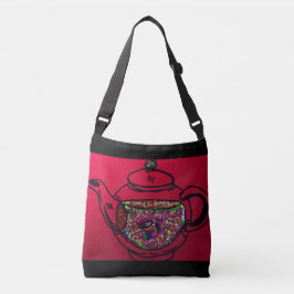 Teapot of Flowers  クロスボディバッグ