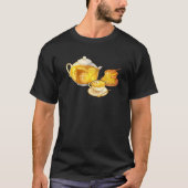 Teapot Teacup Lemon Honey Tea Time Tシャツ (正面)