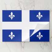 Tearaway紙パッドとケベック州旗，カナダ ペーパーパッド (折り畳み)