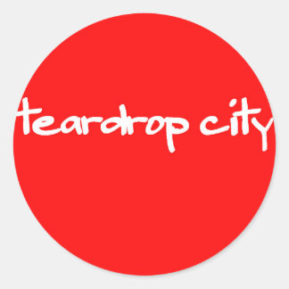 teardrop city SKATEBOARD ロゴステッカー ラウンドシール