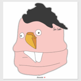 Teardrop nose goofy puppet シール