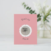 Tearing eye Throw Pillow ポストカード (スタンド正面)