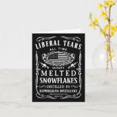 Tears 自由主義の Shirt共和党おもしろい保守党 カード (黄色い花)