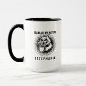 Tears Of My Haters Mug, Funny Cats Mug, Haters マグカップ (左)