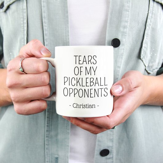 Tears of My Pickleball Opponents Funny Mug マグカップ