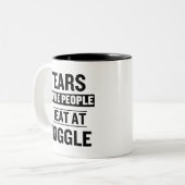 Tears of the People I Beat At Boggle Funny ツートーンマグカップ (正面左)