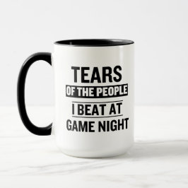 Tears of The People I Beat at Game Night Games マグカップ