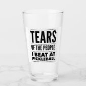 TEARS OF THE PEOPLE I BEAT AT PICKLEBALL タンブラーグラス (正面)