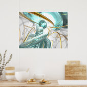 Teary Dreams抽象芸術ポスター ポスター (キッチン)