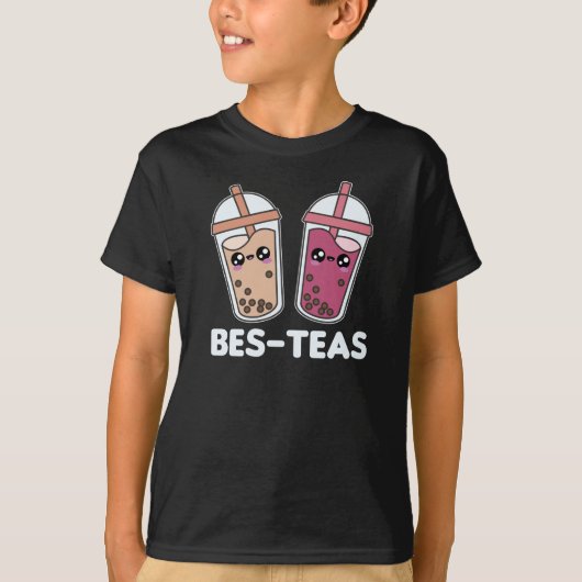 Teas – バ最高のブルティーかわいいBoba Tea Love Tシャツ (正面)