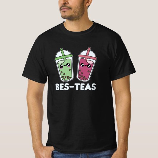 Teas – バ最高のブルティーかわいいBoba Tea Love Tシャツ (正面)