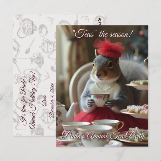 "Teas" the Season Invitation ポストカード (正面/裏面)