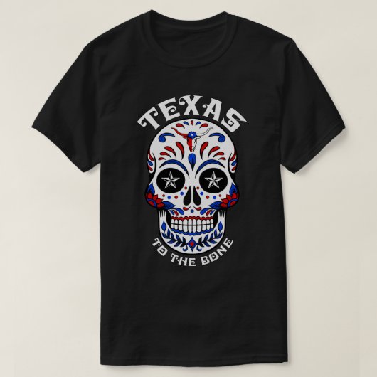 Teas to the Bone Calavera  Tシャツ (デザイン正面)