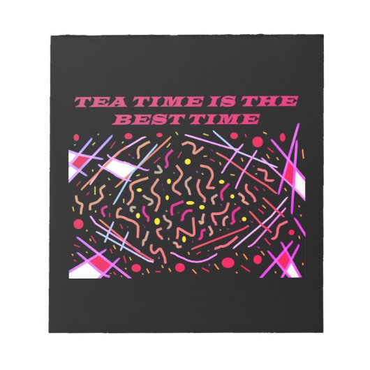 Teatimeはタイムア最高のートデザイン ノートパッド (正面)