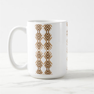 Tebeb Geometric Weave – Ethiopian Tribal Pattern コーヒーマグカップ