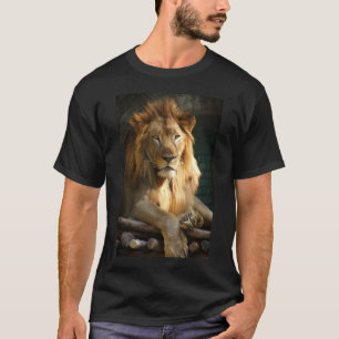 TecBoyのTシャツ-ライオン Tシャツ