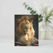 TecBoyはがき – ライオン（垂直） ポストカード (スタンド正面)