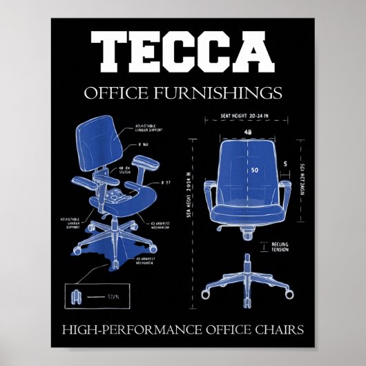 Tecca Office Furnishings - High Performance Chairs ポスター (正面)