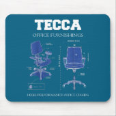 Tecca Office Furnishings - High Performance Chairs マウスパッド (正面)