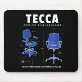 Tecca Office Furnishings - High Performance Office マウスパッド (正面)