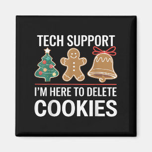 Techサポート クッキーを削除します Xmas クリスマス マグネット