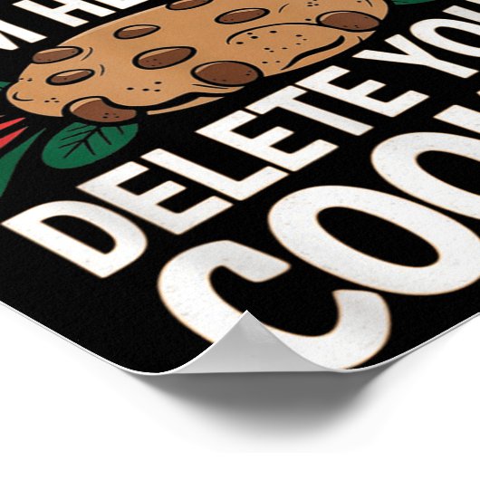 Techサポート 私はあなたのCookieを削除するためにここにいます クリスト ポスター (角)