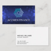 Techモダン Microchipノードロゴ 名刺 (正面/裏面)