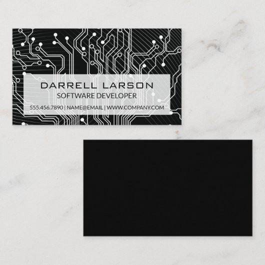 Tech回路基板 |行 名刺 (正面/裏面)