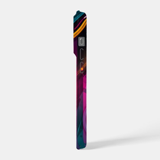 Tech Abstract Design iPhoneケース (左側面)