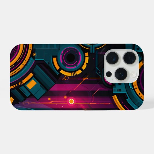 Tech Abstract Design iPhoneケース (裏面横)