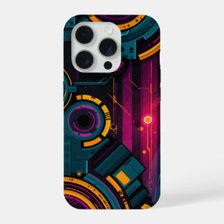 Tech Abstract Design iPhone 15 Proケース