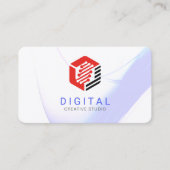 Tech AI Digital Network Logo 名刺 (正面)