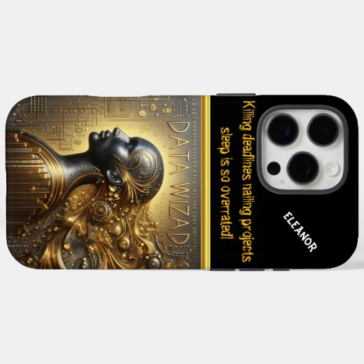 Tech Artのデータサイエンティスト Case-Mate iPhoneケース (裏面 (横))