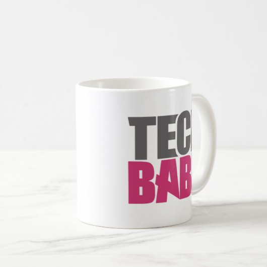 Tech Babe。 コーヒーマグカップ (正面右)