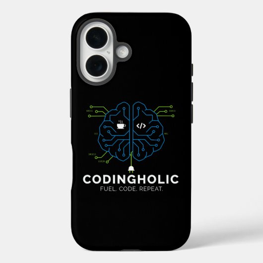 Tech Brain Coding For Programmers & Coders Case-Mate iPhoneケース (裏面)